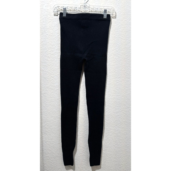 NORDSTROM SIGNATURE Cashmere Blend Leggings Black XXS Super Soft Cozy - Picture 1 of 8